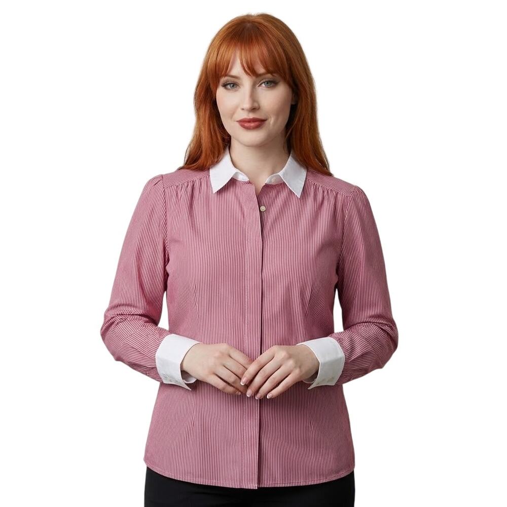 Apt 9 Button Front Long Sleeve Blouse Size XL Career Shirt